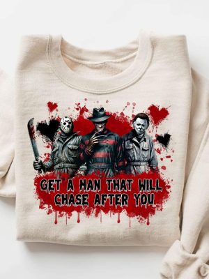 Halloween Scream Sweatshirt Horror Character Shirt Retro Halloween Horror Movie Shirt riracha 4