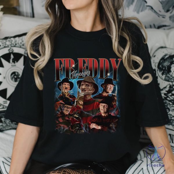 Freddy Krueger Vintage Shirt Horror Characters Friends Sweatshirt Halloween Horror Characters riracha 2