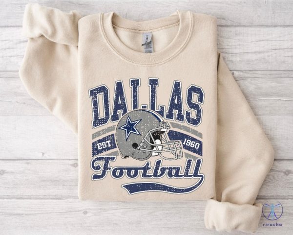 Retro Dallas Football Shirt Cowboys Team Shirt Vintage Texas Shirt Dallas Football Tee riracha 2