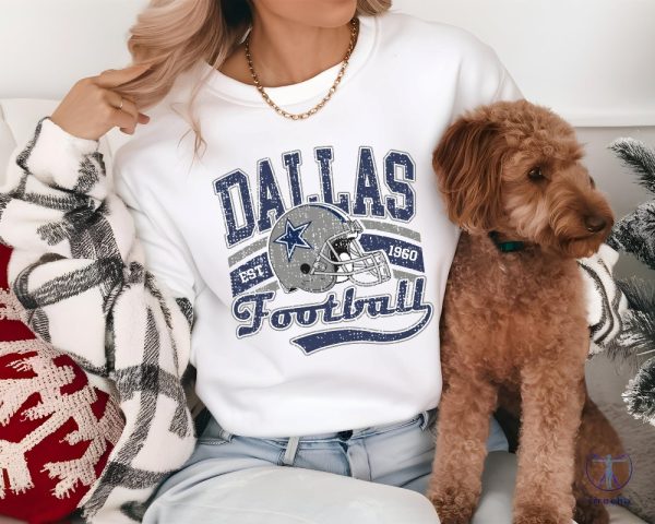 Retro Dallas Football Shirt Cowboys Team Shirt Vintage Texas Shirt Dallas Football Tee riracha 3