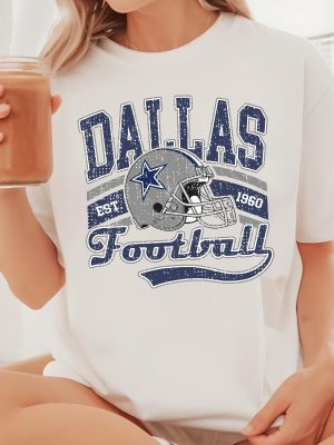 Retro Dallas Football Shirt Cowboys Team Shirt Vintage Texas Shirt Dallas Football Tee riracha 5