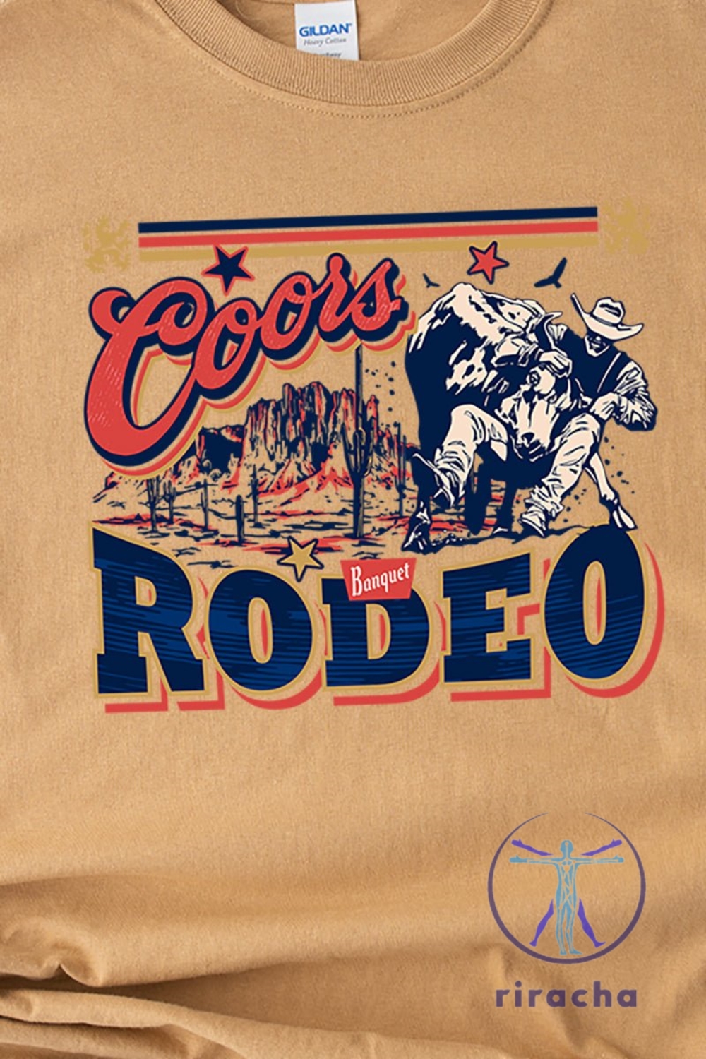 Bull Rider Coors Rodeo Short Sleeve Relaxed Fit T Shirt Coors Rodeo Shirt