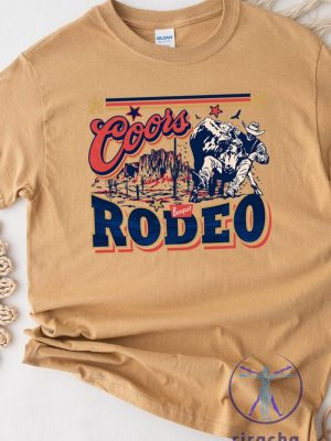 Bull Rider Coors Rodeo Short Sleeve Relaxed Fit T Shirt Coors Rodeo Shirt riracha 2