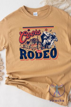 Bull Rider Coors Rodeo Short Sleeve Relaxed Fit T Shirt Coors Rodeo Shirt riracha 2