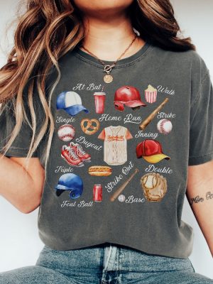 Baseball Shirt Funny Baseball Tee Baseball Mom T Shirt Baseball Game Outfits Mom Baseball Shirt riracha 2