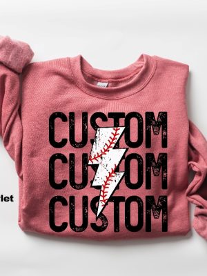 Customized Baseball Sweatshirt Baseball Mom T Shirt Baseball Game Outfits Mom Baseball Shirt riracha 7