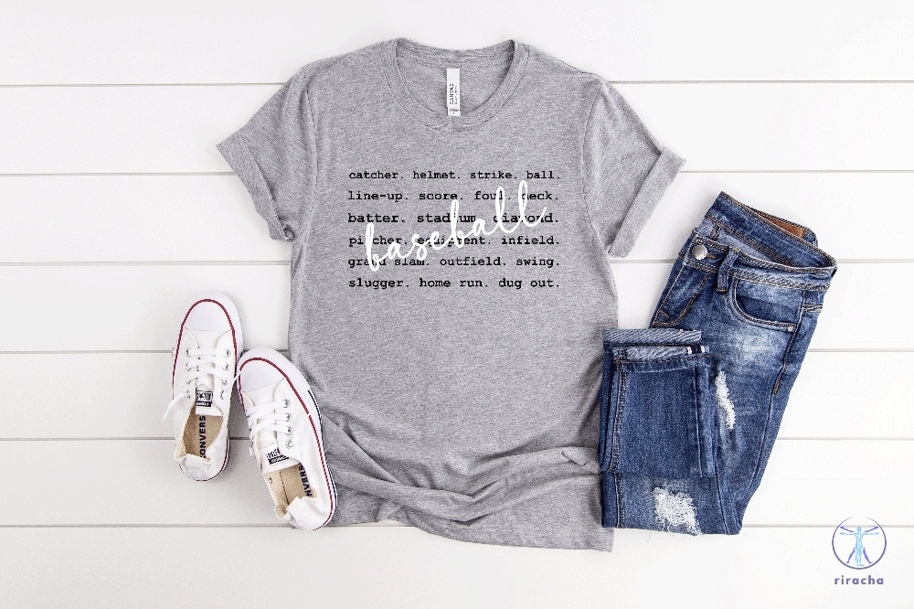 Baseball Typography Words Shirt Baseball Word Bundle Spirit Shirt Baseball Spirit Shirts