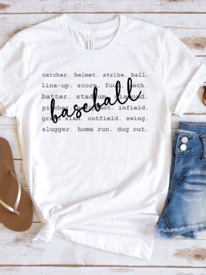 Baseball Typography Words Shirt Baseball Word Bundle Spirit Shirt Baseball Spirit Shirts riracha 4