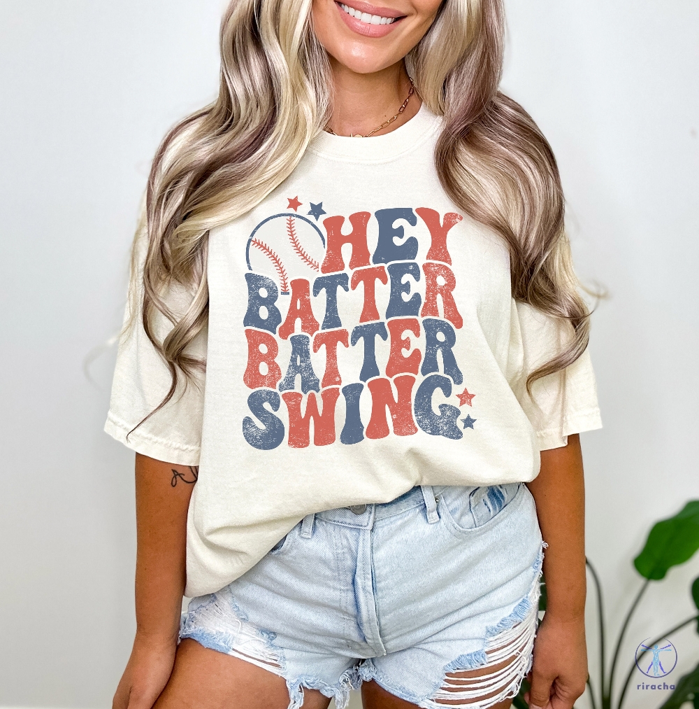 Hey Batter Batter Swing Shirt Baseball Game Tee Shirt Baseball Mom T Shirt Baseball Game Outfits Mom Baseball Shirt