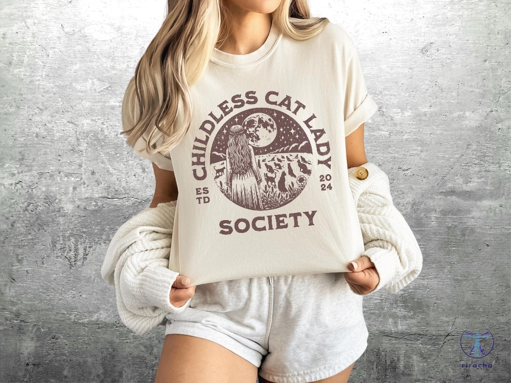 Childless Cat Lady Society Shirt Childless Cat Ladies Feminist Election Voting Childless Cat Lady Shirt