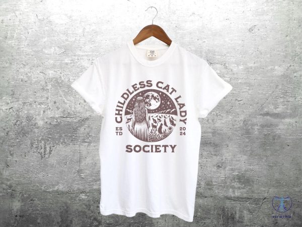 Childless Cat Lady Society Shirt Childless Cat Ladies Feminist Election Voting Childless Cat Lady Shirt riracha 2