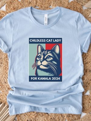 Childless Cat Lady T Shirt Cat Ladies Vote 2024 Feminist Shirt Childless Cat Lady Shirt riracha 3