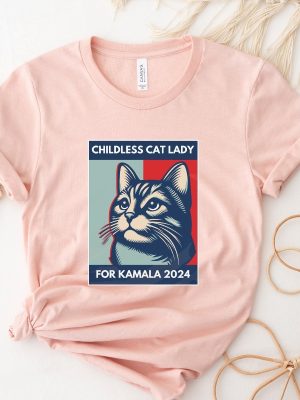 Childless Cat Lady T Shirt Cat Ladies Vote 2024 Feminist Shirt Childless Cat Lady Shirt riracha 5