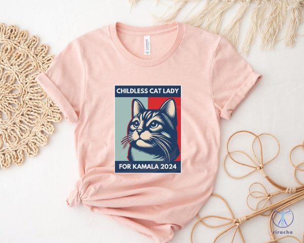 Childless Cat Lady T Shirt Cat Ladies Vote 2024 Feminist Shirt Childless Cat Lady Shirt riracha 5