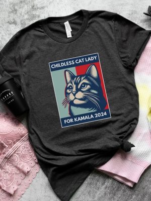 Childless Cat Lady T Shirt Cat Ladies Vote 2024 Feminist Shirt Childless Cat Lady Shirt riracha 6