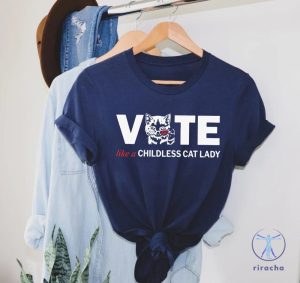 Vote Like A Childless Cat Lady T Shirt Childless Cat Lady Shirt Election 2024 Shirt Childless Cat Lady Shirt riracha 4