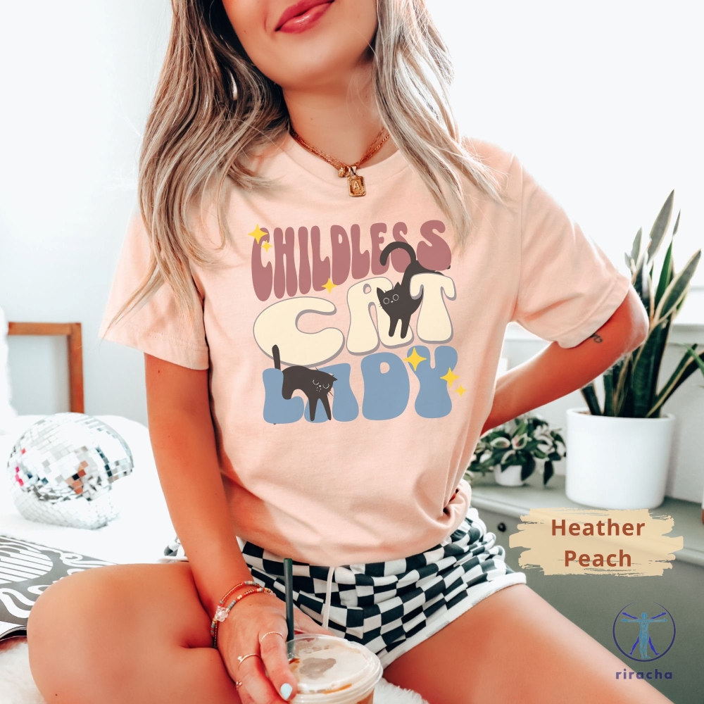 Childless Cat Lady Shirt For Election 2024 Vote For First Madam President T Shirt Childless Cat Lady Shirt