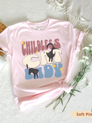 Childless Cat Lady Shirt For Election 2024 Vote For First Madam President T Shirt Childless Cat Lady Shirt riracha 3