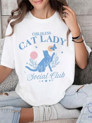 Petthouse Childless Cat Lady Shirt Flowers Cat Shirt Social Club Shirt For Friends Childless Cat Lady Shirt riracha 5