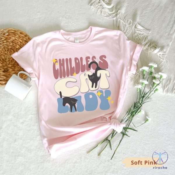 Childless Cat Lady Shirt For Election 2024 Vote For First Madam President T Shirt Childless Cat Lady Shirt riracha 3 1