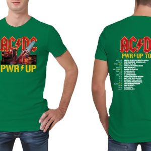 Acdc Band Ac Dc Pwr Up Tour Shirt Pwr Tour Dates T Shirt Ac Dc Shirt riracha 2