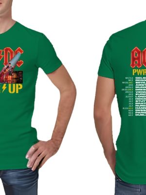 Acdc Band Ac Dc Pwr Up Tour Shirt Pwr Tour Dates T Shirt Ac Dc Shirt riracha 2