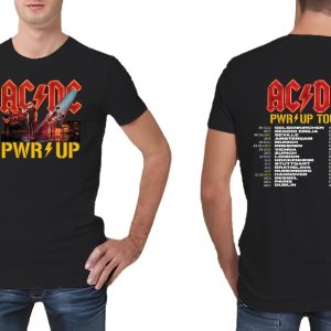 Acdc Band Ac Dc Pwr Up Tour Shirt Pwr Tour Dates T Shirt Ac Dc Shirt riracha 3