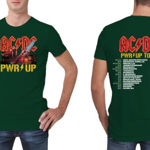 Acdc Band Ac Dc Pwr Up Tour Shirt Pwr Tour Dates T Shirt Ac Dc Shirt riracha 4