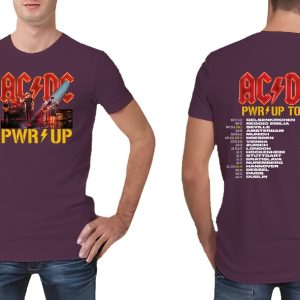 Acdc Band Ac Dc Pwr Up Tour Shirt Pwr Tour Dates T Shirt Ac Dc Shirt riracha 5