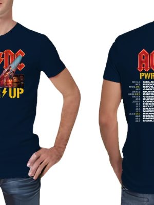 Acdc Band Ac Dc Pwr Up Tour Shirt Pwr Tour Dates T Shirt Ac Dc Shirt riracha 6