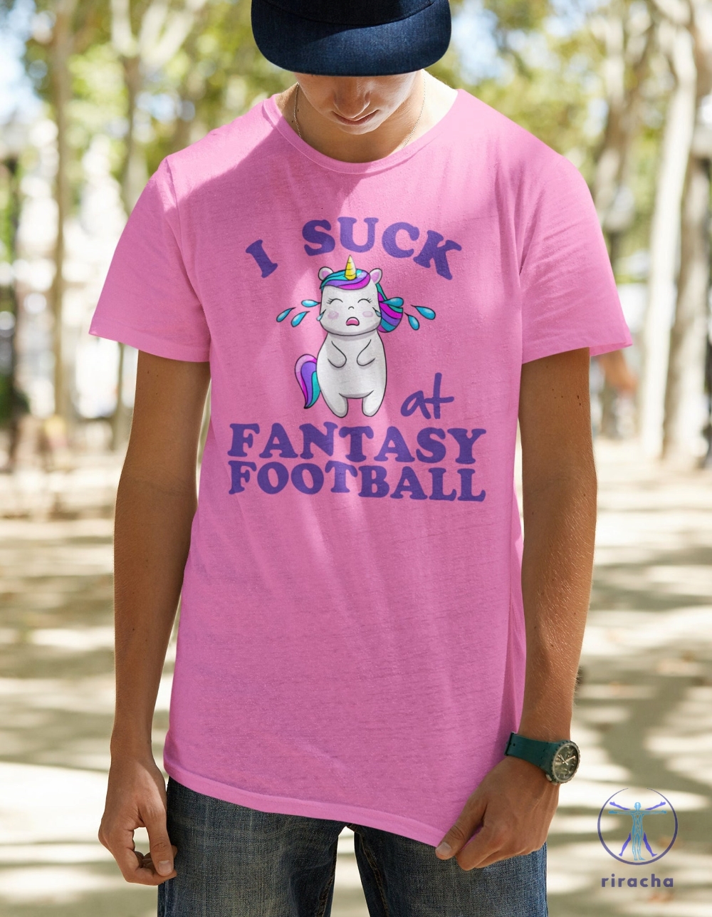 I Suck At Fantasy Football Loser Shirt Crying Unicorn Shirt I Suck At Fantasy Football Shirt