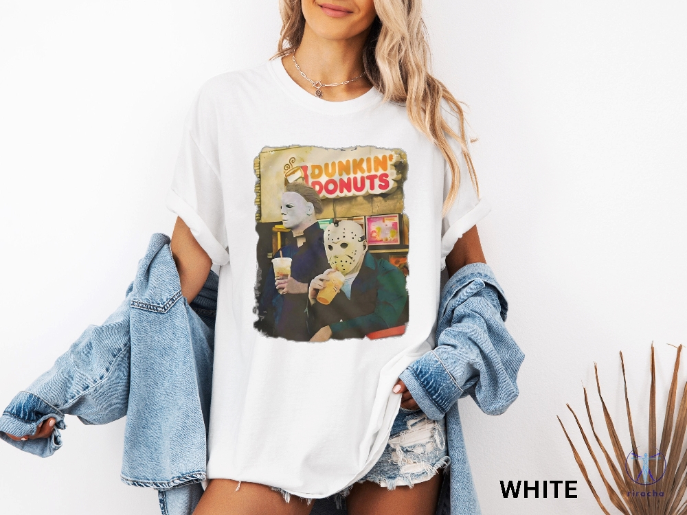 Jason Michael Dunkin Donuts Shirt Halloween Shirt Funny Halloween Tshirt Dunkin Donuts Shirt riracha 1