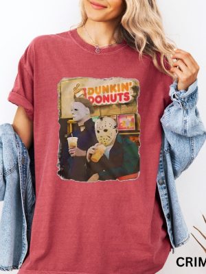 Jason Michael Dunkin Donuts Shirt Halloween Shirt Funny Halloween Tshirt Dunkin Donuts Shirt riracha 2