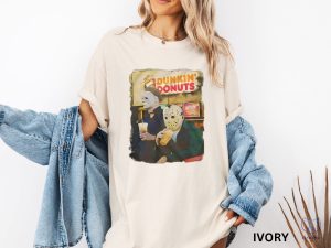 Jason Michael Dunkin Donuts Shirt Halloween Shirt Funny Halloween Tshirt Dunkin Donuts Shirt riracha 3