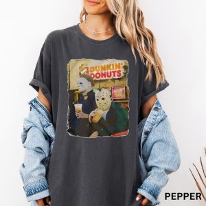 Jason Michael Dunkin Donuts Shirt Halloween Shirt Funny Halloween Tshirt Dunkin Donuts Shirt riracha 4