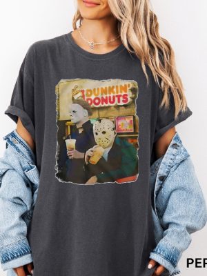 Jason Michael Dunkin Donuts Shirt Halloween Shirt Funny Halloween Tshirt Dunkin Donuts Shirt riracha 4