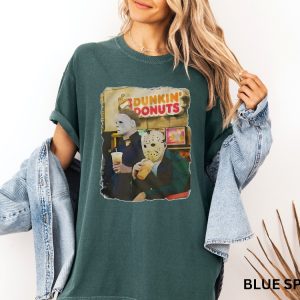 Jason Michael Dunkin Donuts Shirt Halloween Shirt Funny Halloween Tshirt Dunkin Donuts Shirt riracha 5