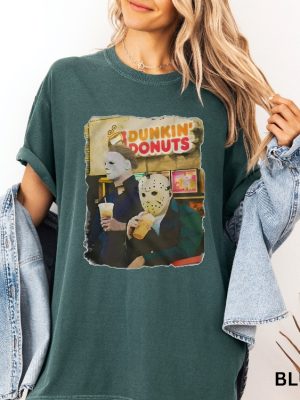 Jason Michael Dunkin Donuts Shirt Halloween Shirt Funny Halloween Tshirt Dunkin Donuts Shirt riracha 5