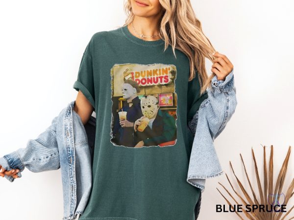 Jason Michael Dunkin Donuts Shirt Halloween Shirt Funny Halloween Tshirt Dunkin Donuts Shirt riracha 5