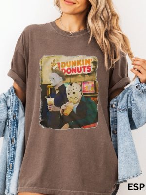 Jason Michael Dunkin Donuts Shirt Halloween Shirt Funny Halloween Tshirt Dunkin Donuts Shirt riracha 6