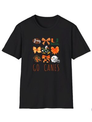 Miami Hurricanes Bows Inspired Unisex Softstyle T Shirt Miami Hurricanes T Shirt riracha 3