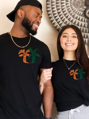 Um Palm Tree Pocket Shirt Umiami Inspired Fan Made Design Miami Hurricanes T Shirt Miami Game Day Shirt riracha 2