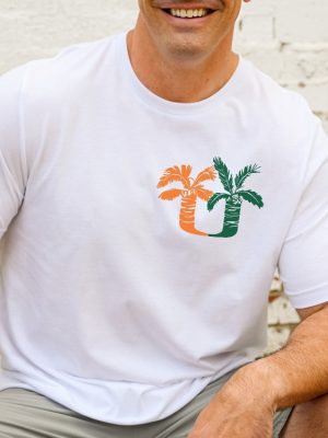 Um Palm Tree Pocket Shirt Umiami Inspired Fan Made Design Miami Hurricanes T Shirt Miami Game Day Shirt riracha 4