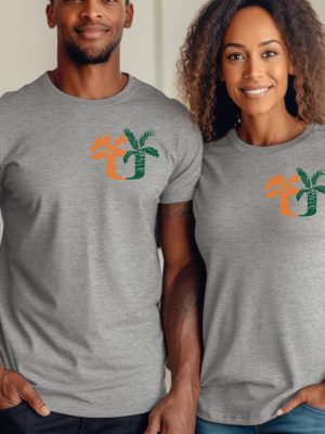 Um Palm Tree Pocket Shirt Umiami Inspired Fan Made Design Miami Hurricanes T Shirt Miami Game Day Shirt riracha 7