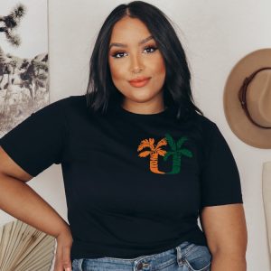 Um Palm Tree Pocket Shirt Umiami Inspired Fan Made Design Miami Hurricanes T Shirt Miami Game Day Shirt riracha 8