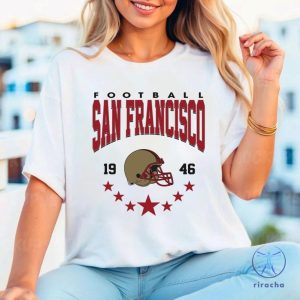 San Francisco Football Sweatshirt Shirt Retro Style 90S Vintage Unisex Crewneck riracha 2