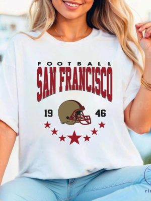 San Francisco Football Sweatshirt Shirt Retro Style 90S Vintage Unisex Crewneck riracha 2