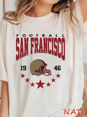 San Francisco Football Sweatshirt Shirt Retro Style 90S Vintage Unisex Crewneck riracha 3