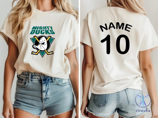 Custom Mighty Ducks Old School Shirt Hockey 2000S Shirt Mighty Ducks Shirt Anaheim Ducks Shirt riracha 5