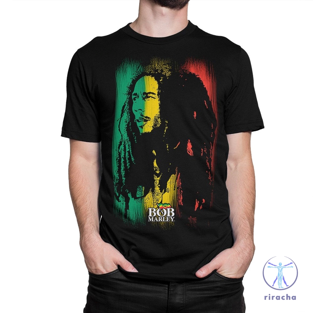 Bob Marley Tricolor T Shirt Bob Marley T Shirt Bob Marley Shirt